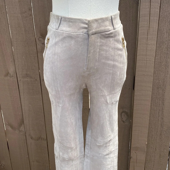 J Brand 100% Lamb Leather suede Moto style skinny pants - Picture 7 of 16